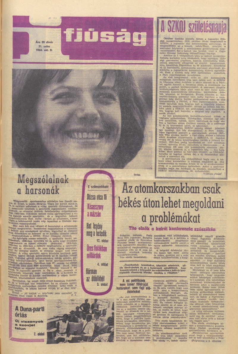 Ifjúság, 20. évf. 1964. október 8. 31. sz.