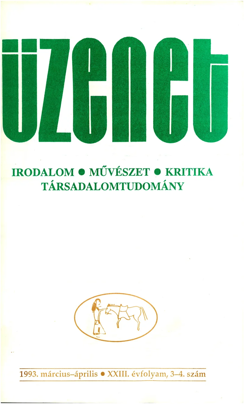Üzenet, 23. évf. 1993. március – április. 3–4. sz. 85–180. oldal