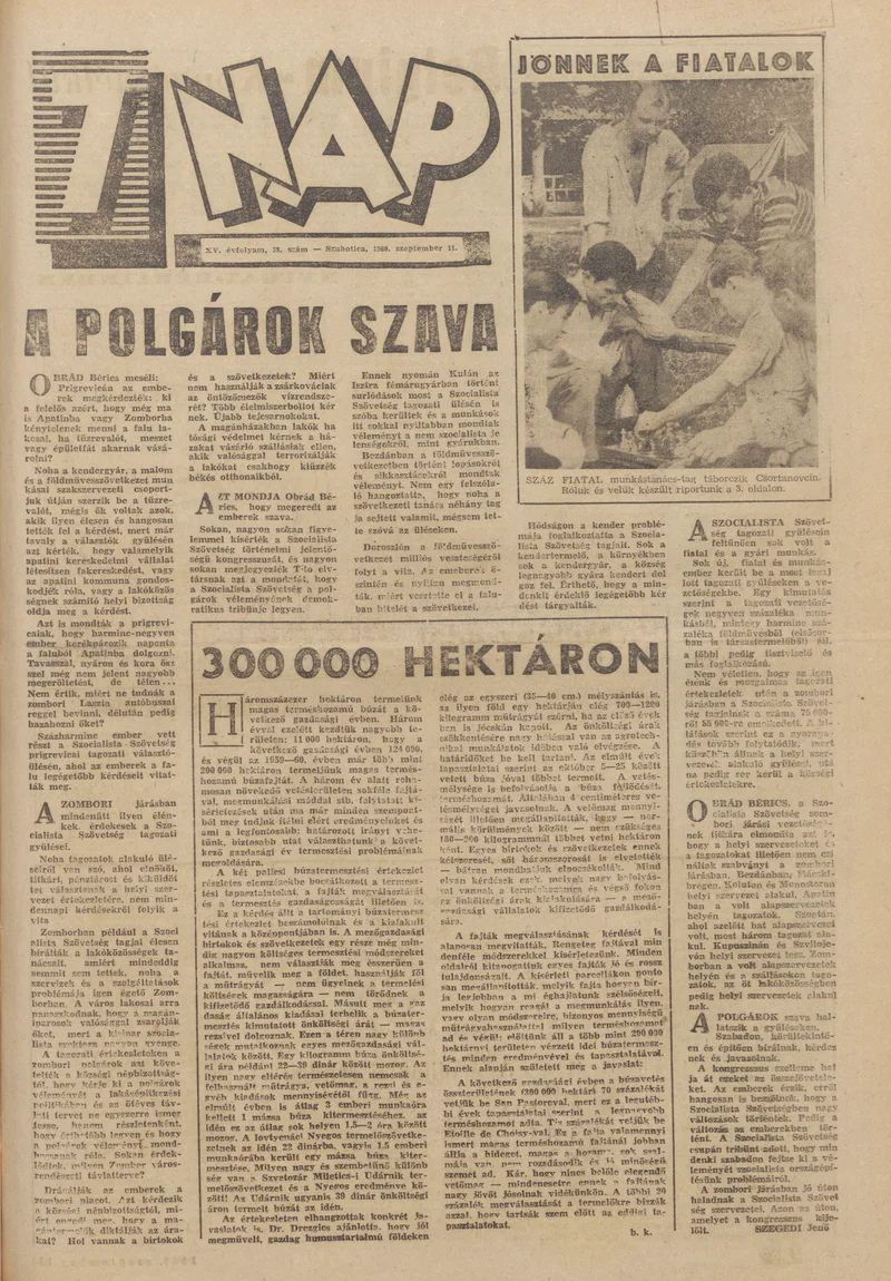 7 Nap, 15. évf. 1960. szeptember 11. 38. sz. 1–24. oldal