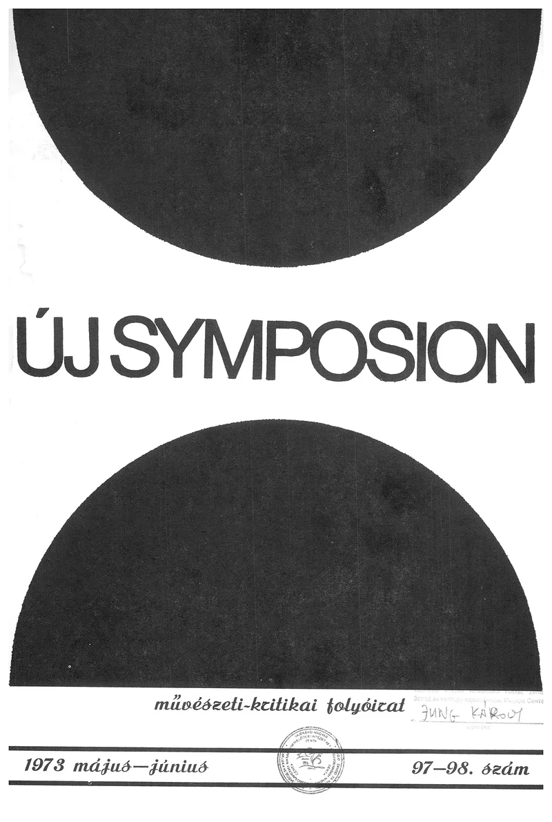 Új Symposion, 9. évf. 1973. május – június. 97–98. sz. 781–816. oldal