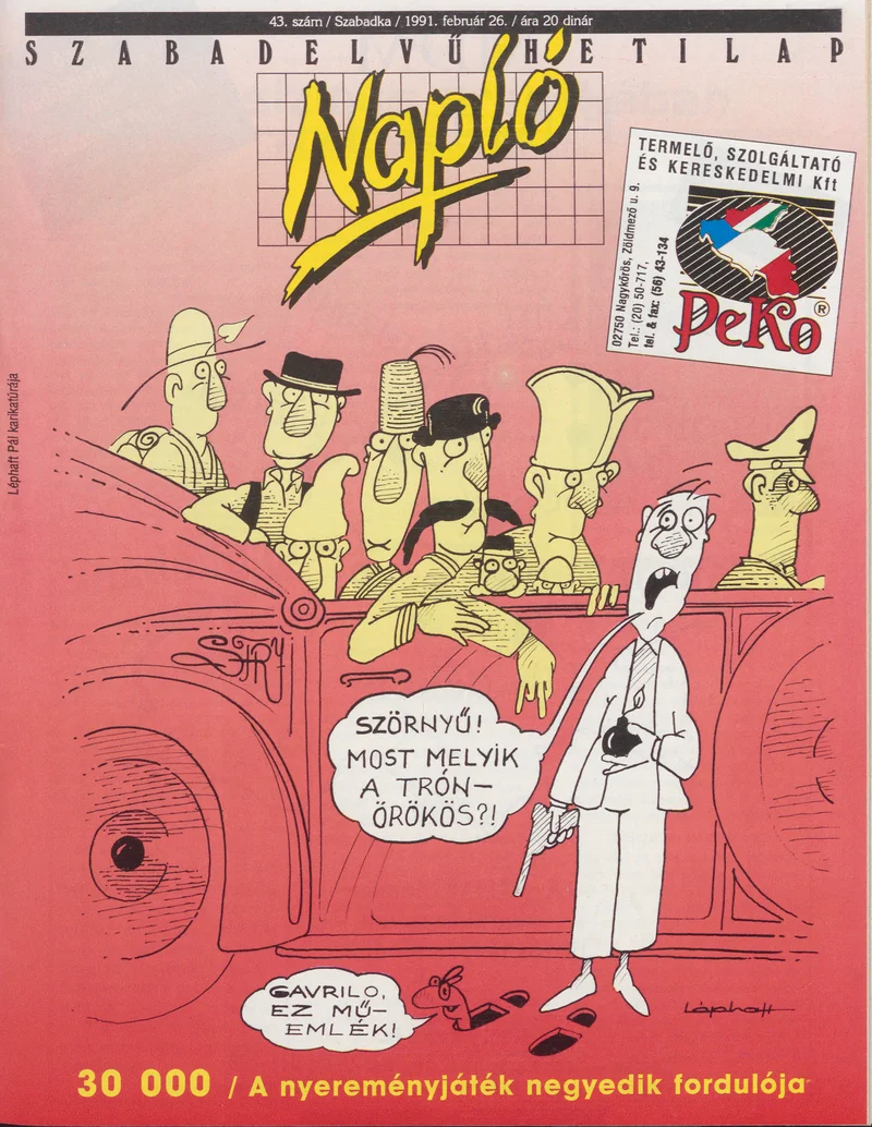 Napló - Szabadelvű hetilap, 2. évf. 1991. február 26. 43. sz.