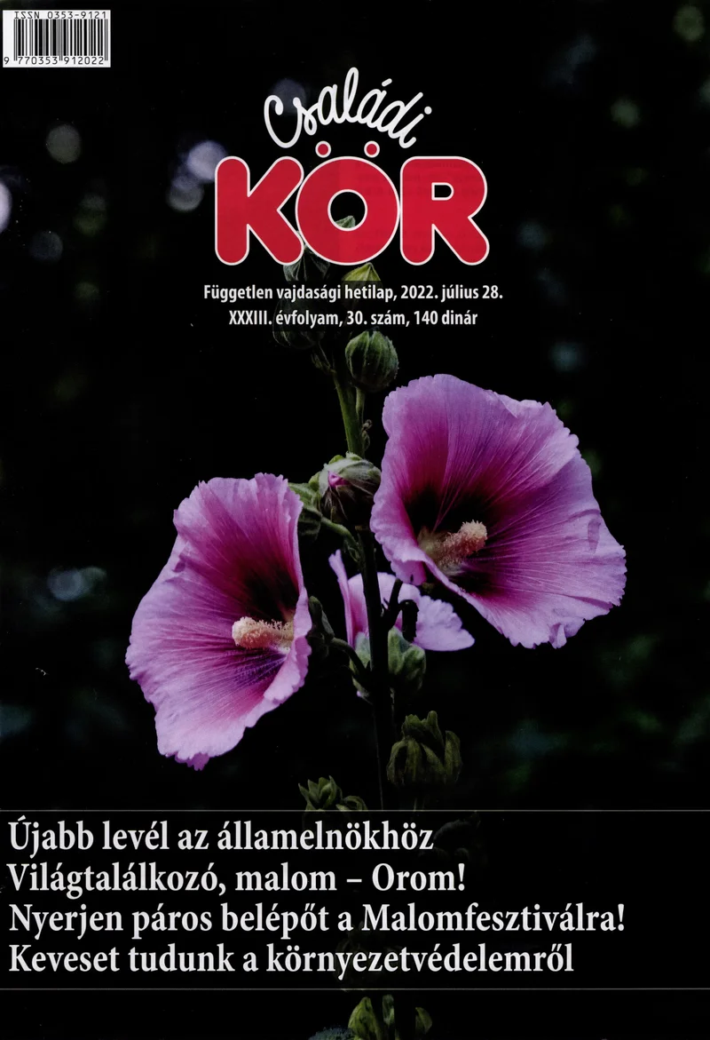 Családi Kör, 33. évf. 2022. július 28. 30. sz.