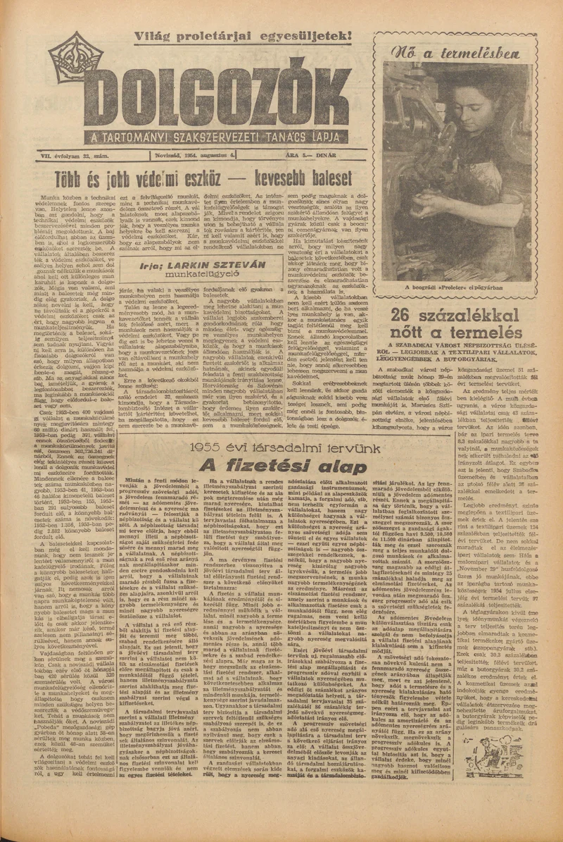 Dolgozók, 8. évf. 1954. augusztus 4. 32. sz.