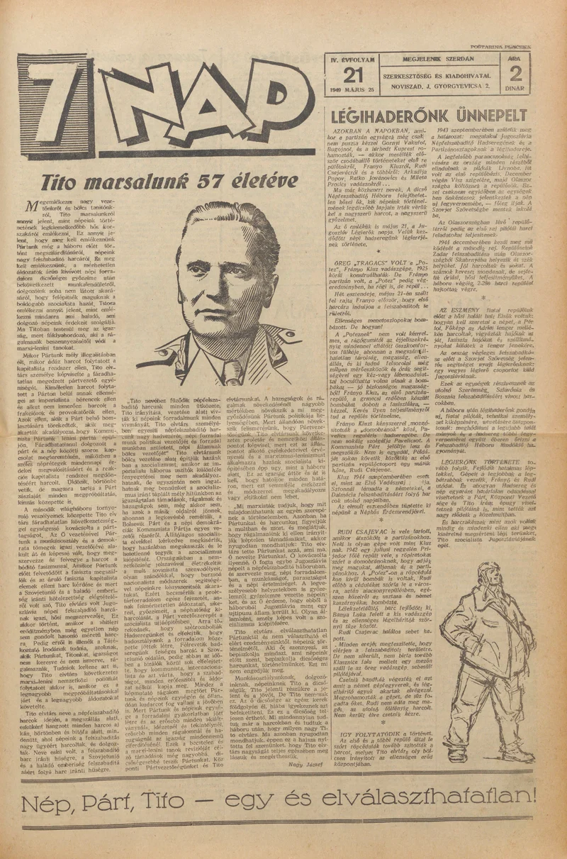 7 Nap, 4. évf. 1949. május 25. 21. sz. 1–4. oldal