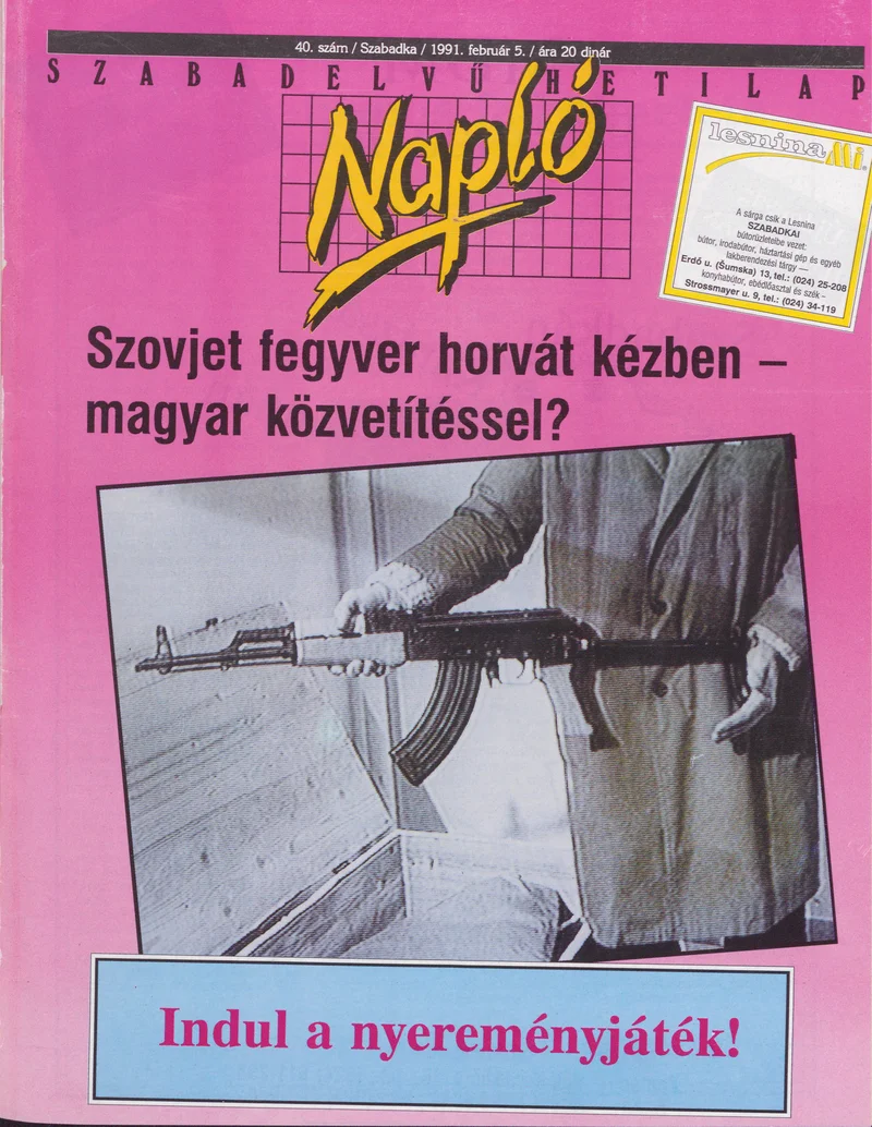 Napló - Szabadelvű hetilap, 2. évf. 1991. február 5. 40. sz.