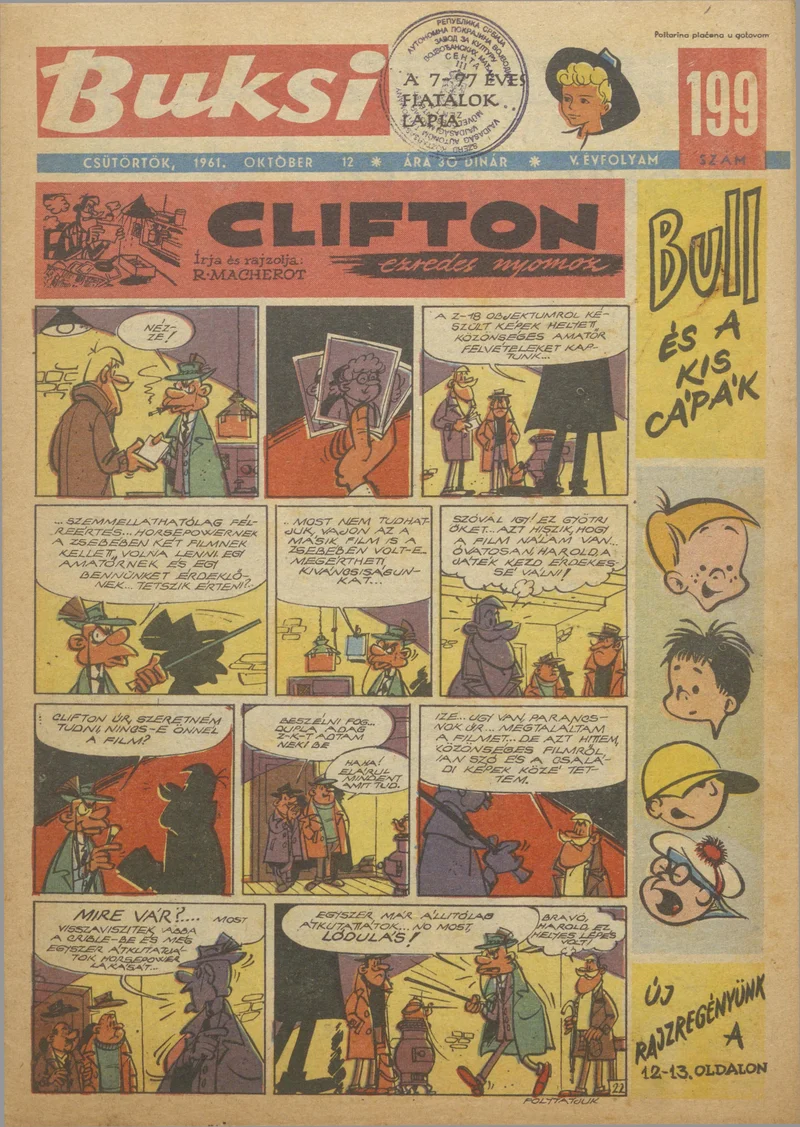 Buksi, 5. évf. 1961. október 12. 199. sz.