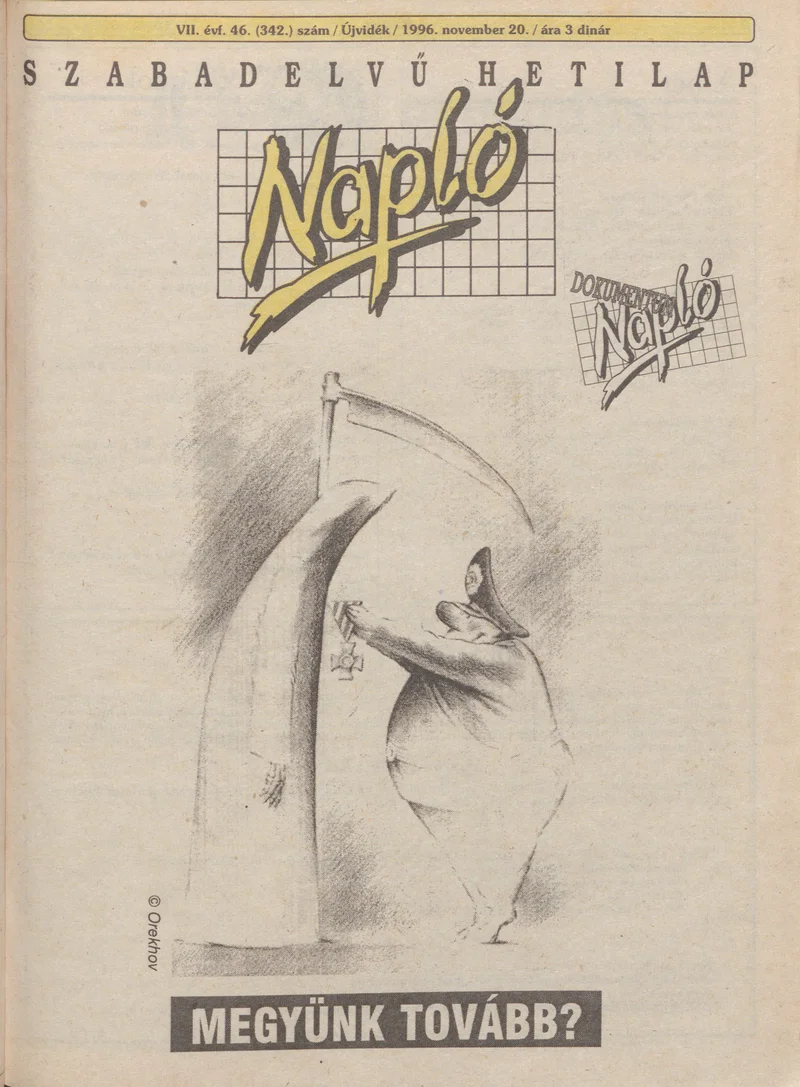 Napló - Szabadelvű hetilap, 7. évf. 1996. november 20. 342. sz.