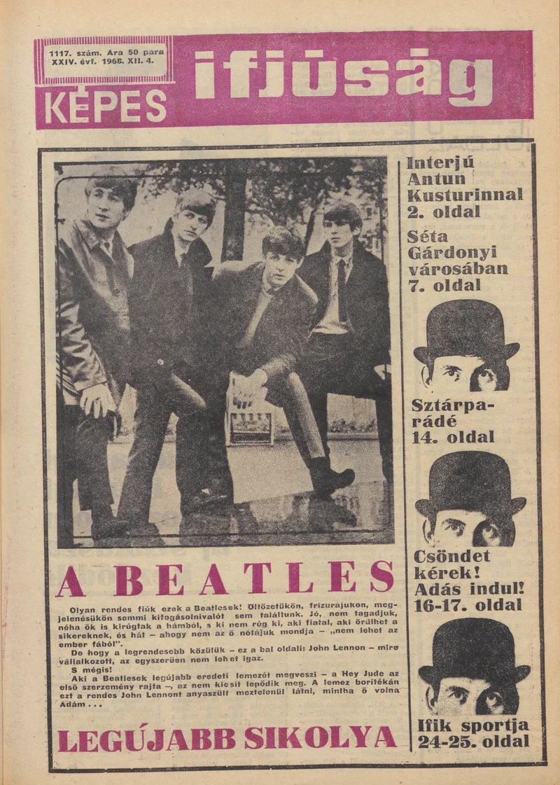 Képes Ifjúság, 24. évf. 1968. december 4. 1117. sz. 1–32. oldal