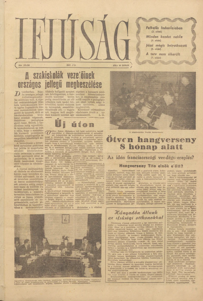 Ifjúság, 13. évf. 1957. január 5. 584. sz.
