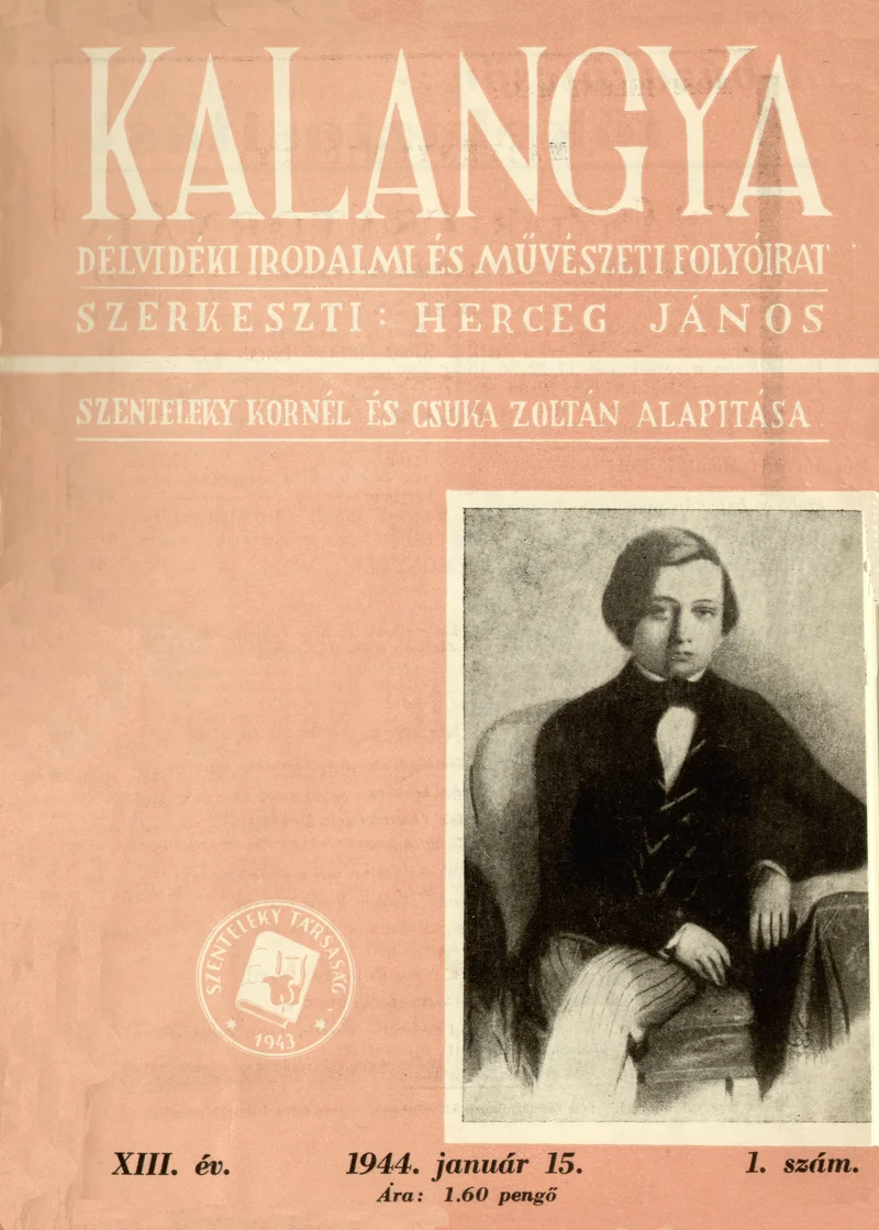 Kalangya, 13. évf. 1944. január 15. 1. sz. 1–48. oldal