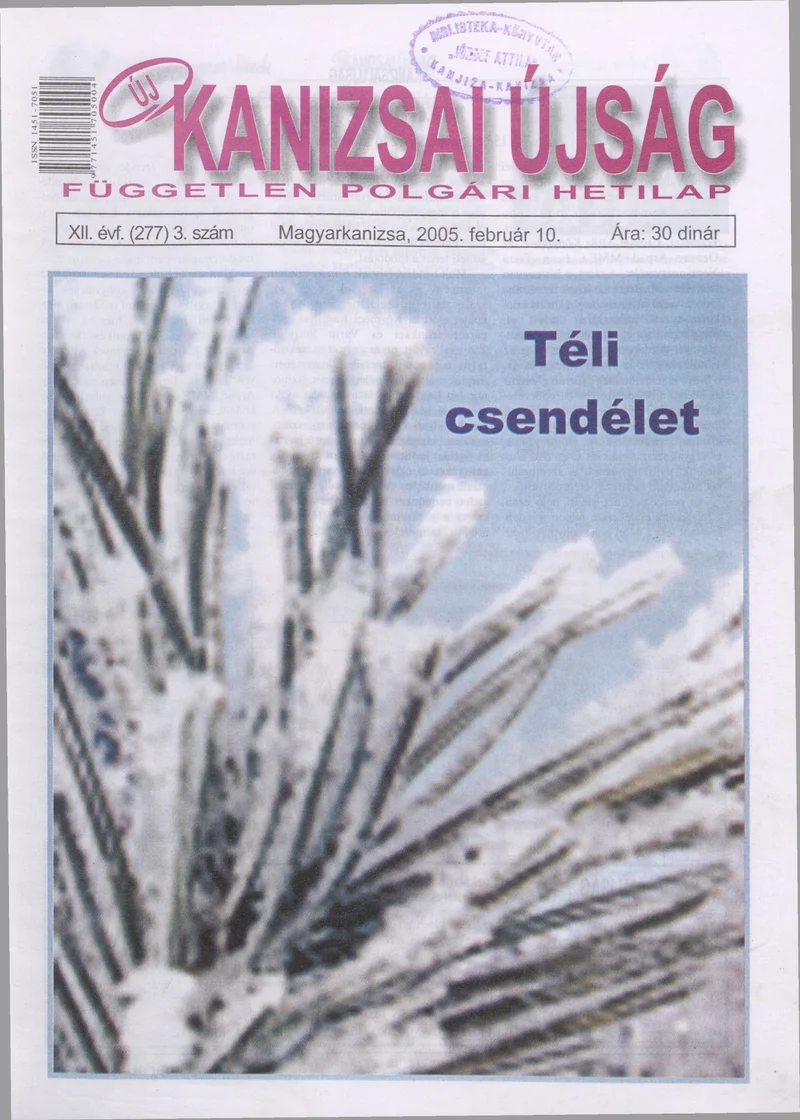 Új Kanizsai Újság, 12. évf. 2005. február 10. 3. sz.