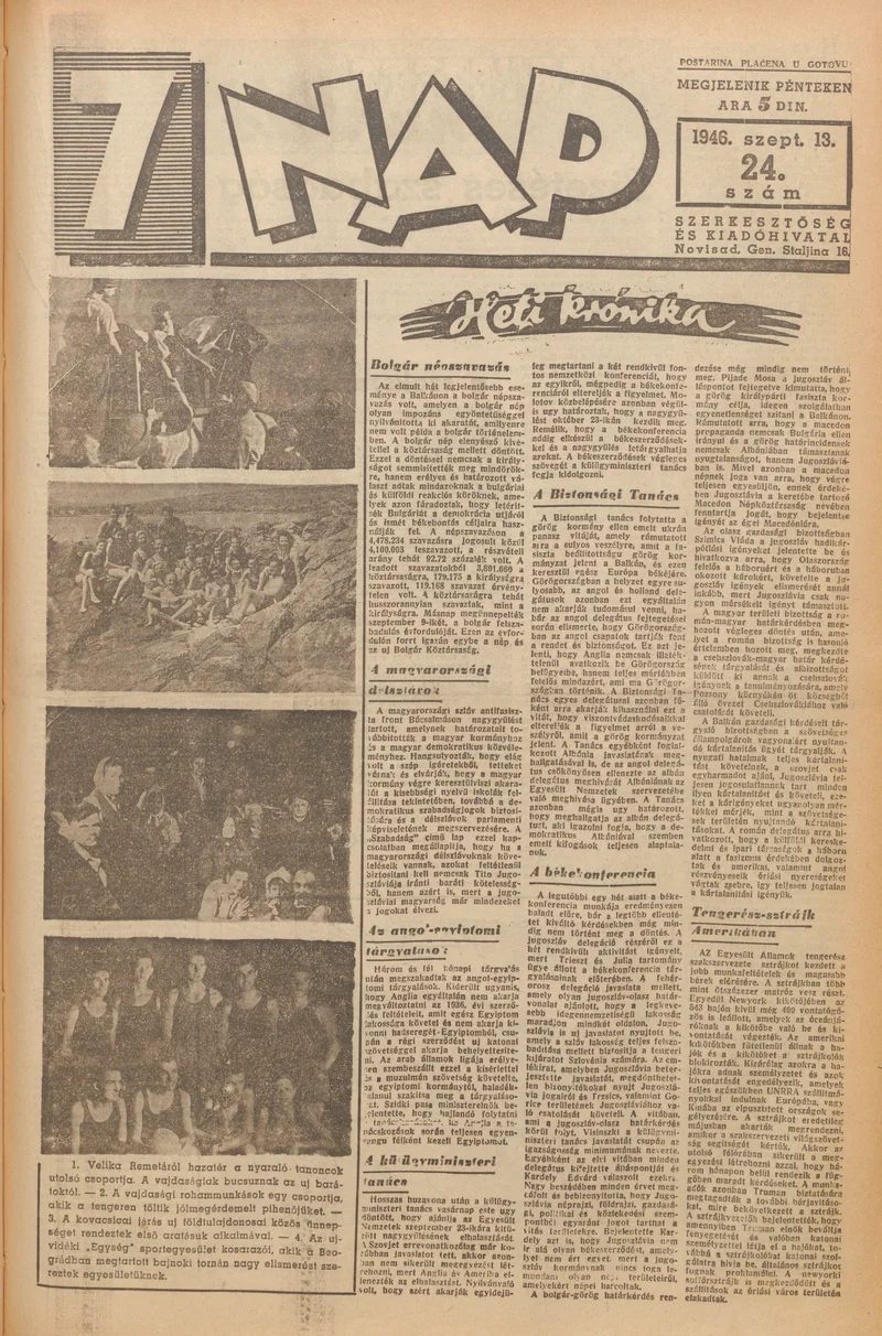7 Nap, 1. évf. 1946. szeptember 13. 24. sz. 1–12. oldal