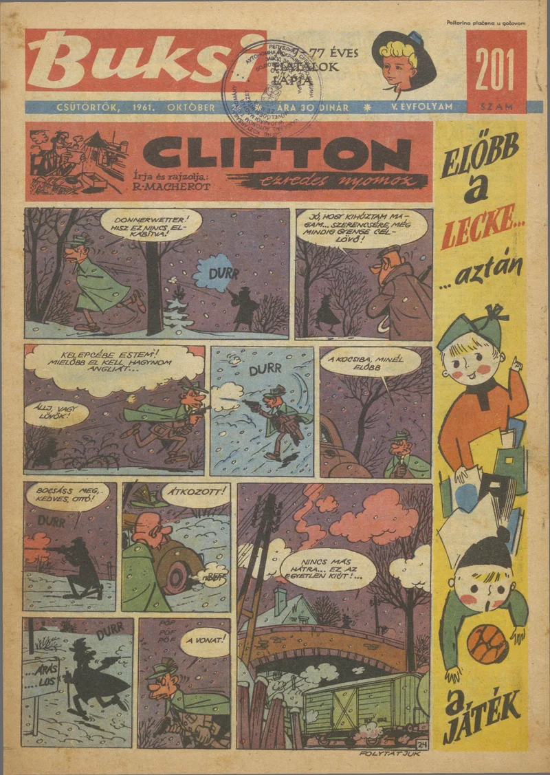 Buksi, 5. évf. 1961. október 26. 201. sz.