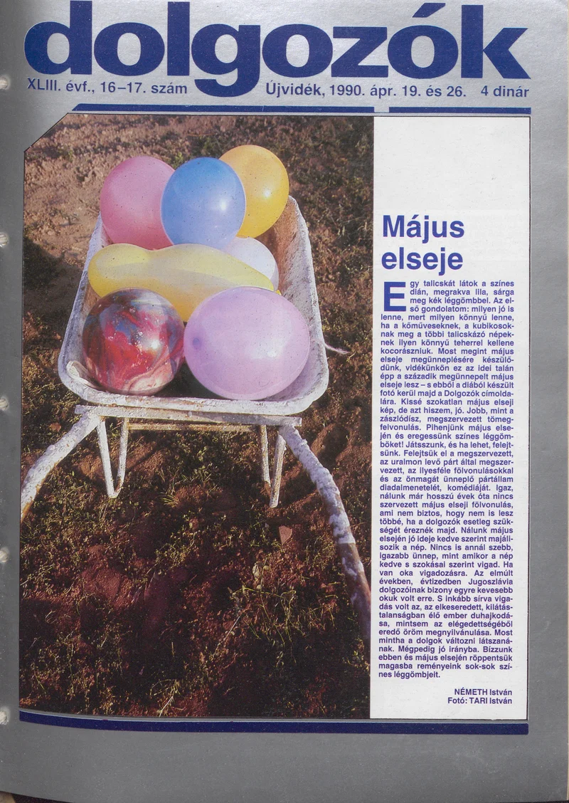 Dolgozók, 44. évf. 1990. április 19. – 26. 16–17. sz.