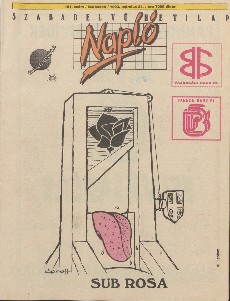 Napló - Szabadelvű hetilap, 4. évf. 1993. március 24. 151. sz.