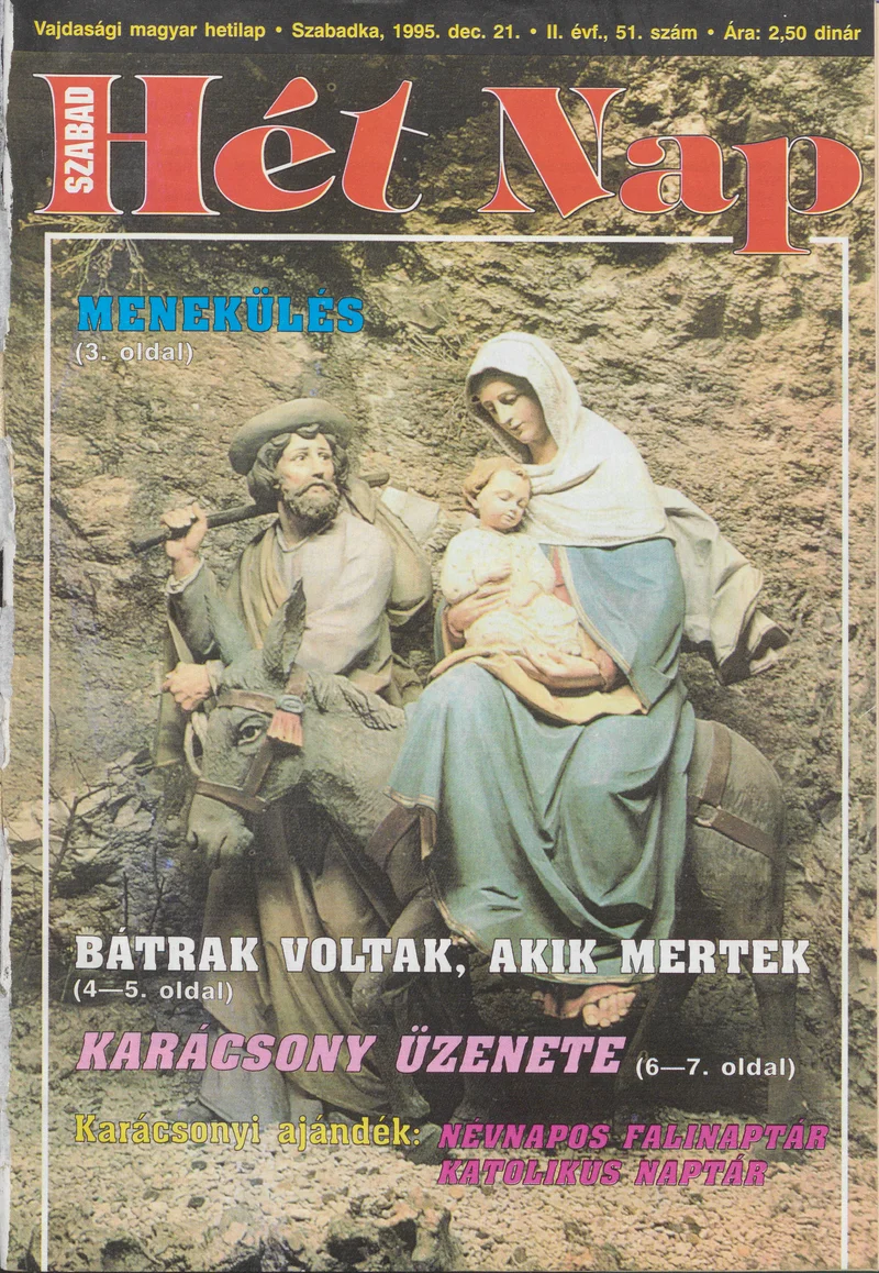 Szabad Hét Nap, 2. évf. 1995. december 21. 51. sz.