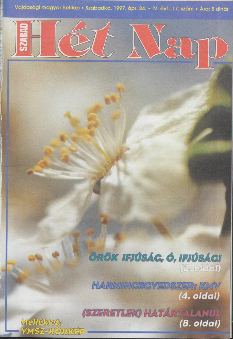 Szabad Hét Nap, 4. évf. 1997. április 24. 17. sz.