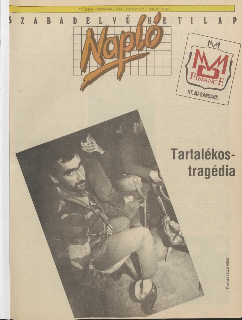 Napló - Szabadelvű hetilap, 2. évf. 1991. október 23. 77. sz.
