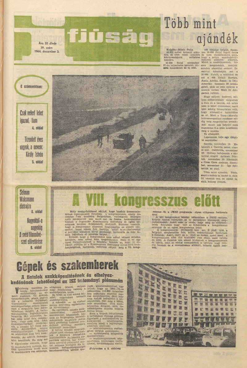 Ifjúság, 20. évf. 1964. december 3. 39. sz.