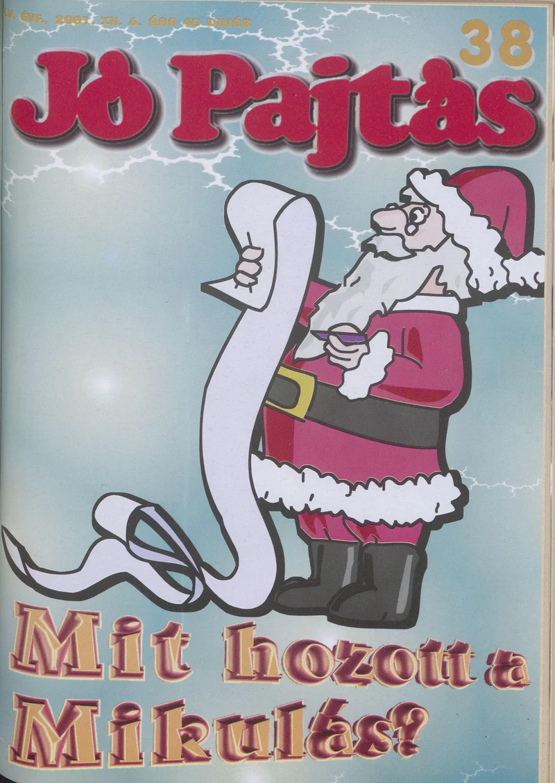 Jó Pajtás, 55. évf. 2001. december 6. 38. sz.