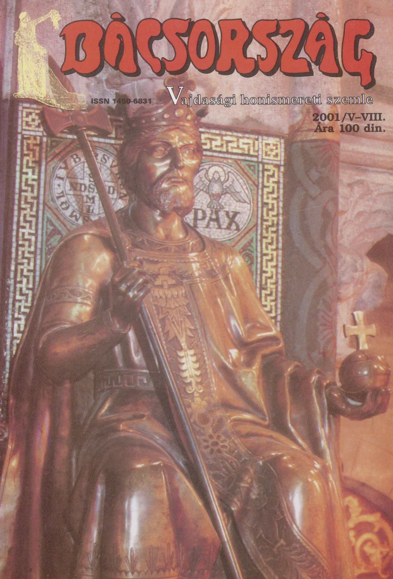 Bácsország, 7. évf. 2001. május – augusztus. 5–8. sz.