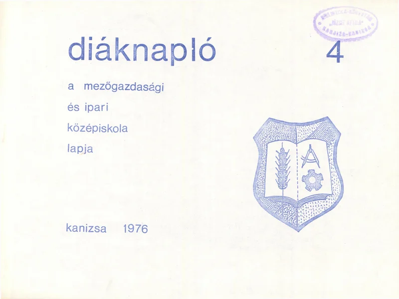 Diáknapló, 2. évf. 1976. 4. sz.