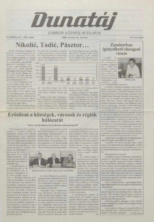Dunatáj, 10. évf. 2008. január 23. 459. sz.