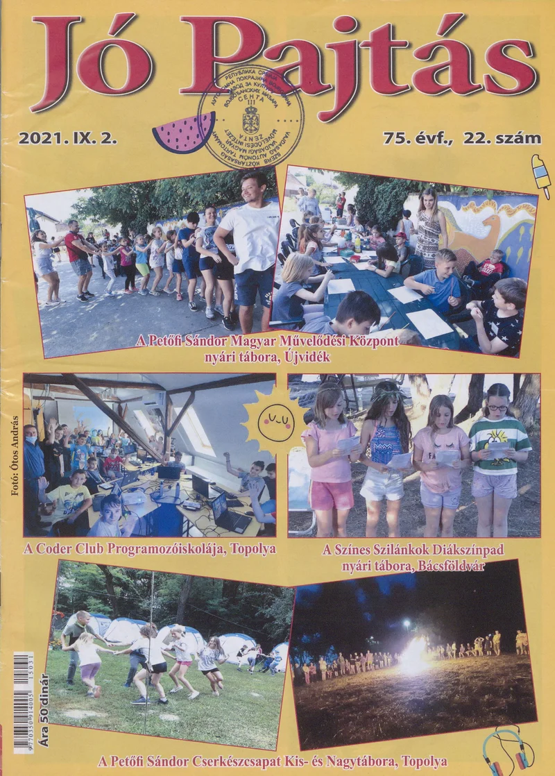 Jó Pajtás, 75. évf. 2021. szeptember 2. 22. sz.