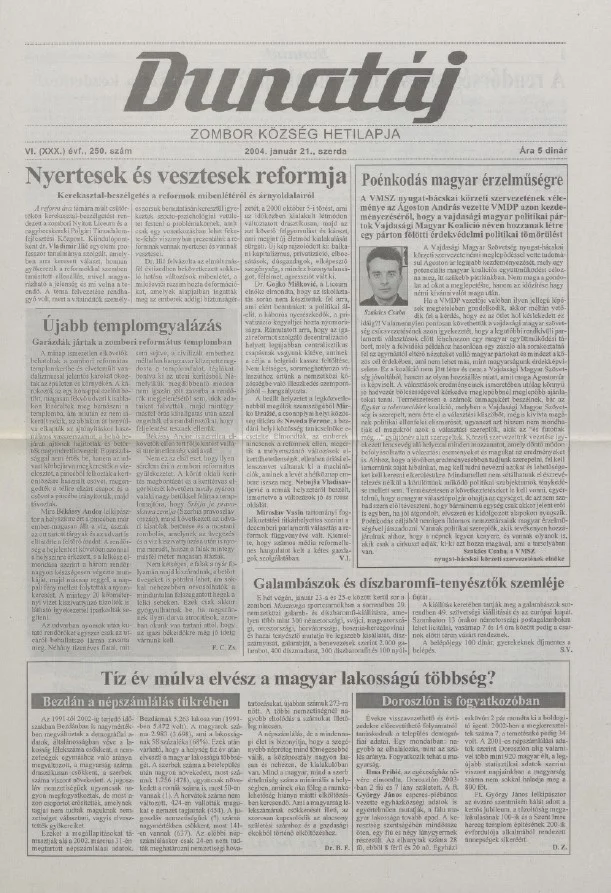 Dunatáj, 6. évf. 2004. január 21. 250. sz.