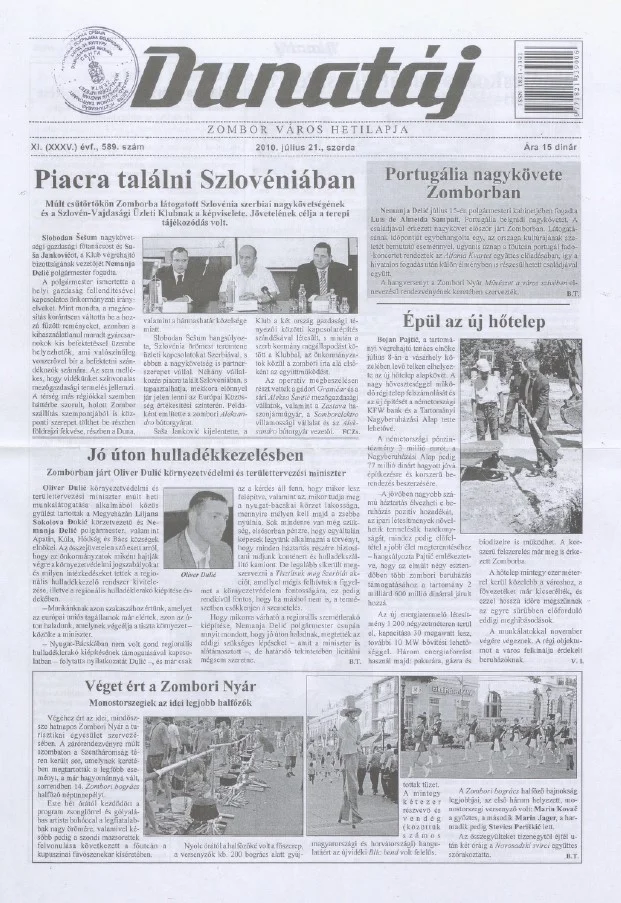 Dunatáj, 12. évf. 2010. július 21. 589. sz.