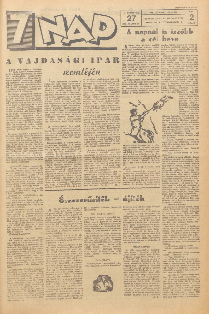 7 Nap, 5. évf. 1950. július 12. 27. sz.