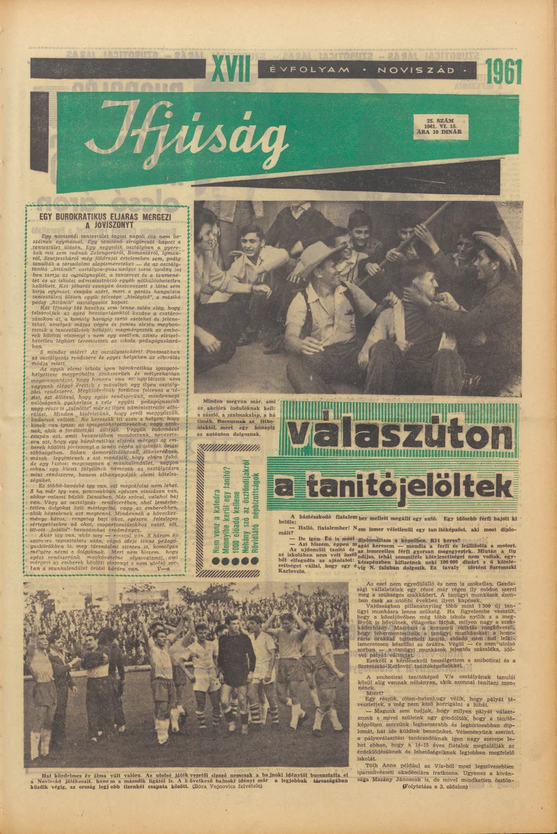 Ifjúság, 17. évf. 1961. június 15. 25. sz.