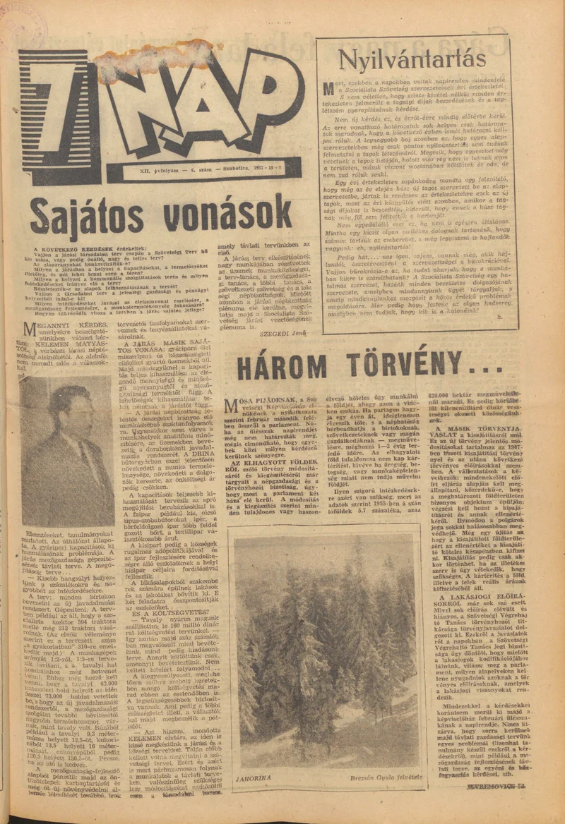 7 Nap, 12. évf. 1957. február 3. 6. sz.