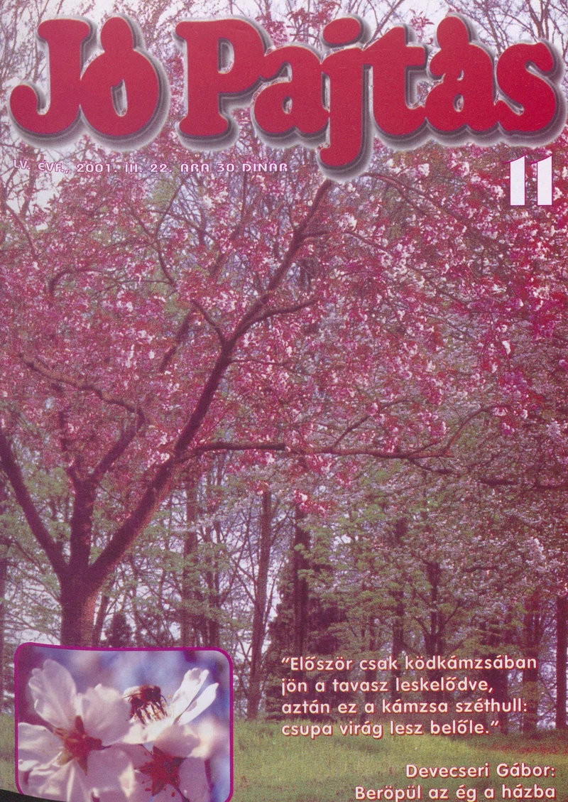 Jó Pajtás, 55. évf. 2001. március 22. 11. sz.