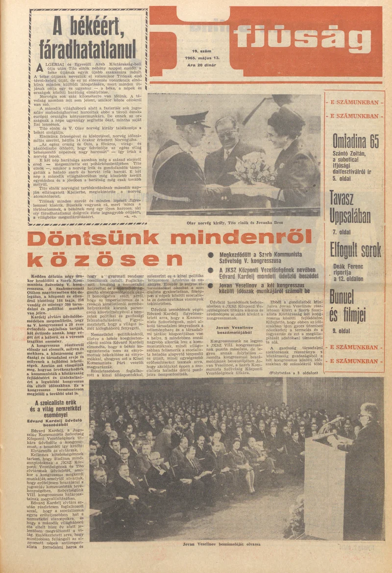 Ifjúság, 21. évf. 1965. május 13. 19. sz.