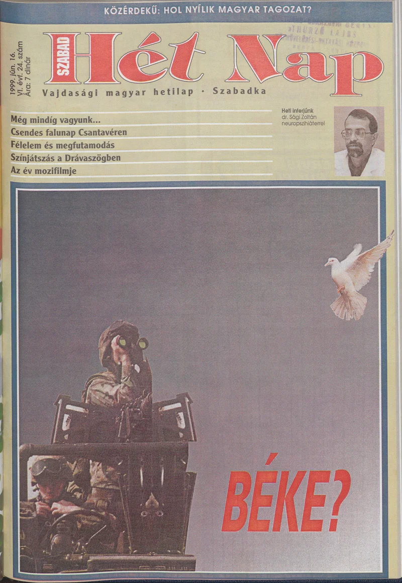 Szabad Hét Nap, 6. évf. 1999. június 16. 24. sz.