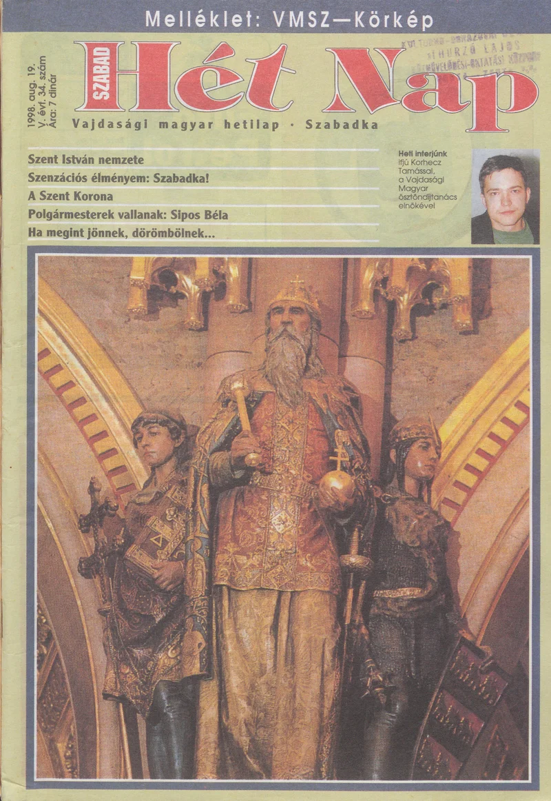 Szabad Hét Nap, 5. évf. 1998. augusztus 19. 34. sz.