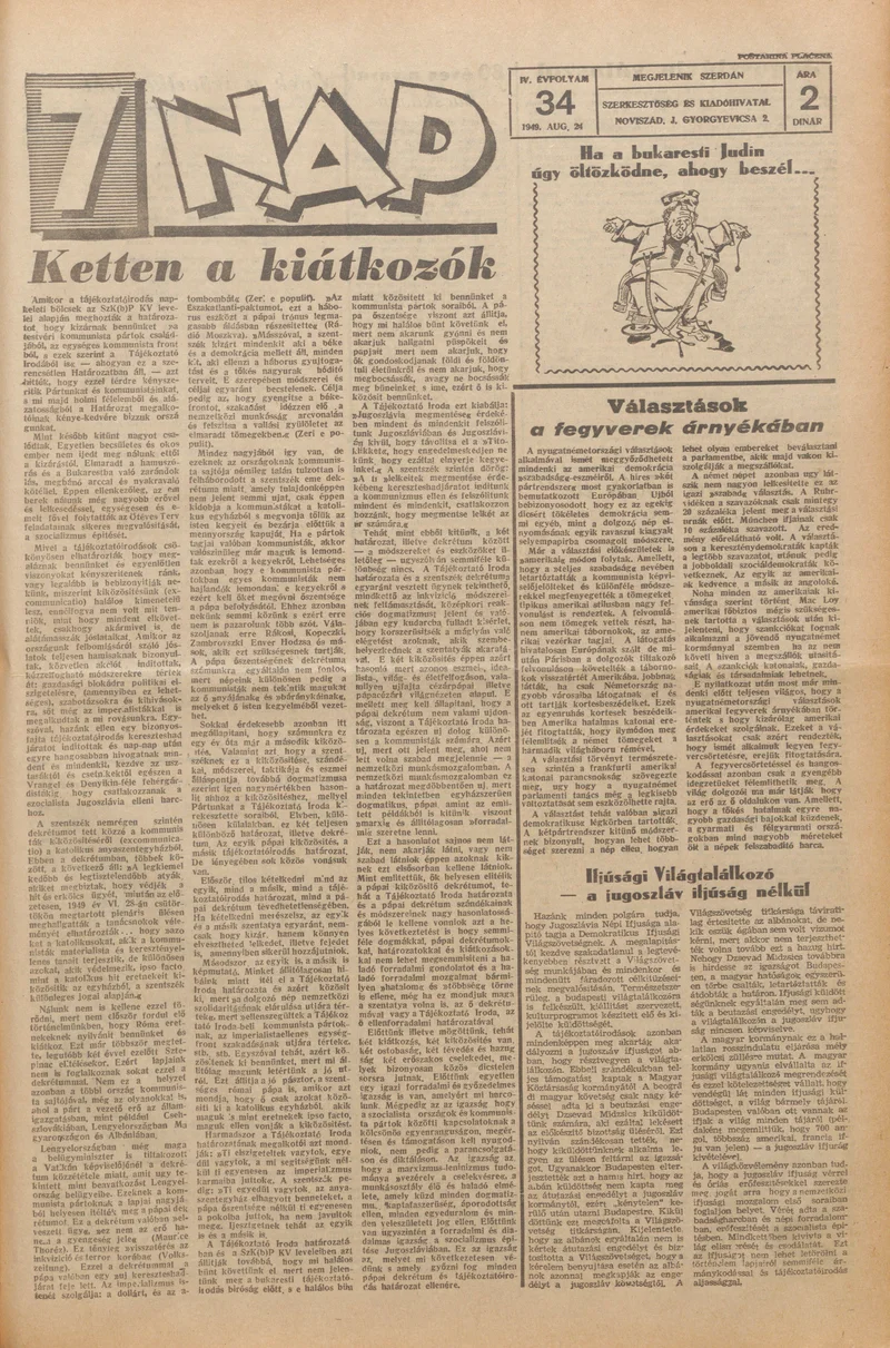 7 Nap, 4. évf. 1949. augusztus 24. 34. sz. 1–4. oldal