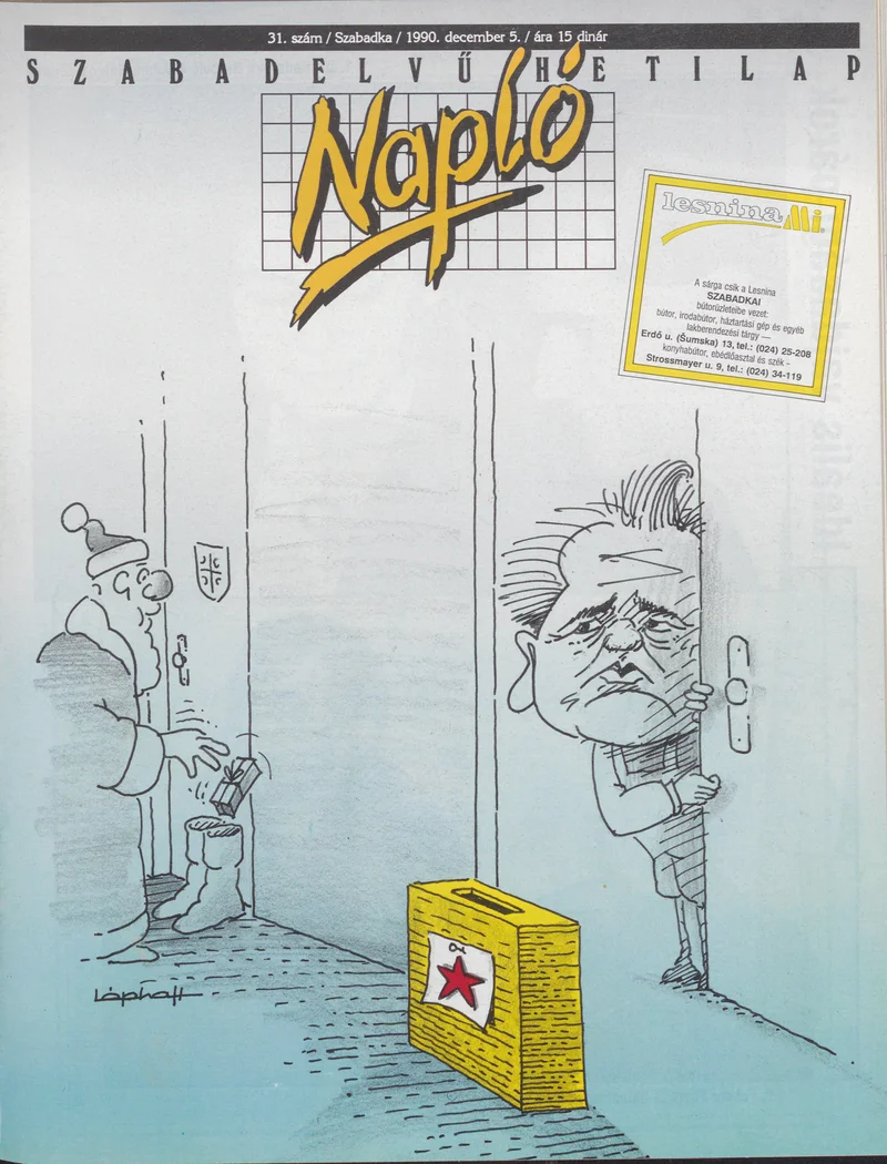 Napló - Szabadelvű hetilap, 1. évf. 1990. december 5. 31. sz.