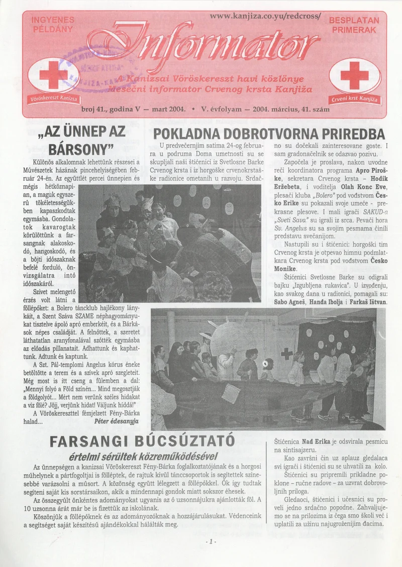 Informator, 5. évf. 2004. március 3. 41. sz.