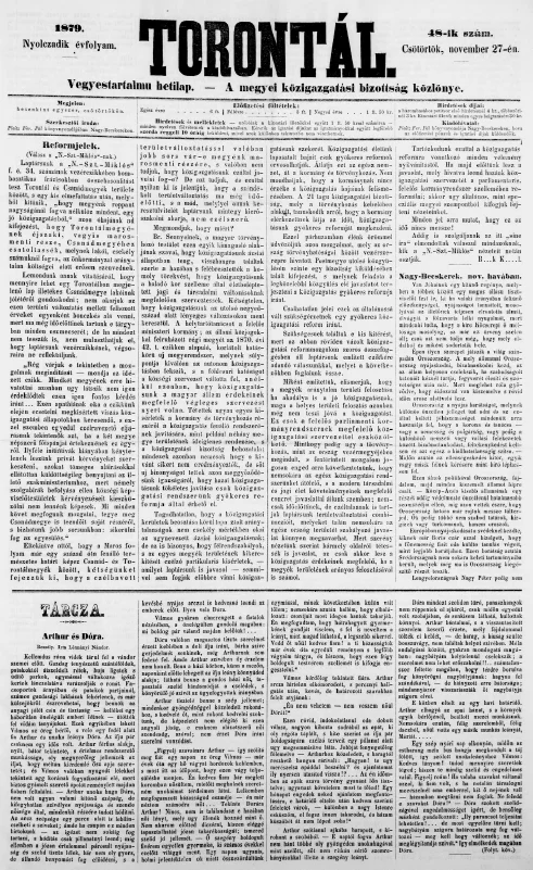 Torontál, 8. évf. 1879. november 27. 48. sz.