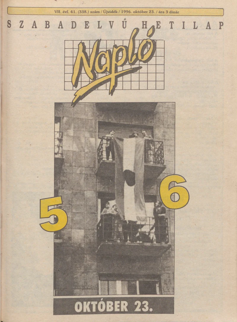 Napló - Szabadelvű hetilap, 7. évf. 1996. október 23. 338. sz.