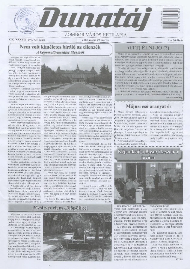 Dunatáj, 15. évf. 2013. május 29. 735. sz.