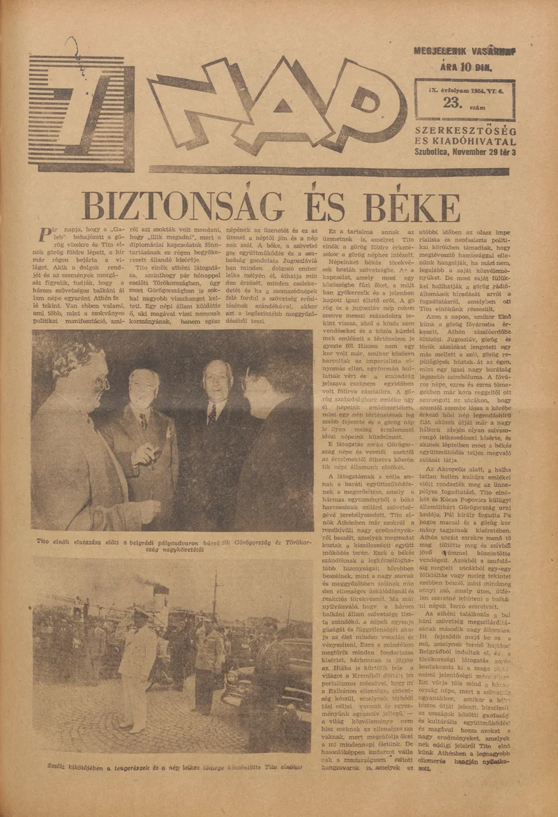 7 Nap, 9. évf. 1954. június 6. 23. sz. 1–16. oldal