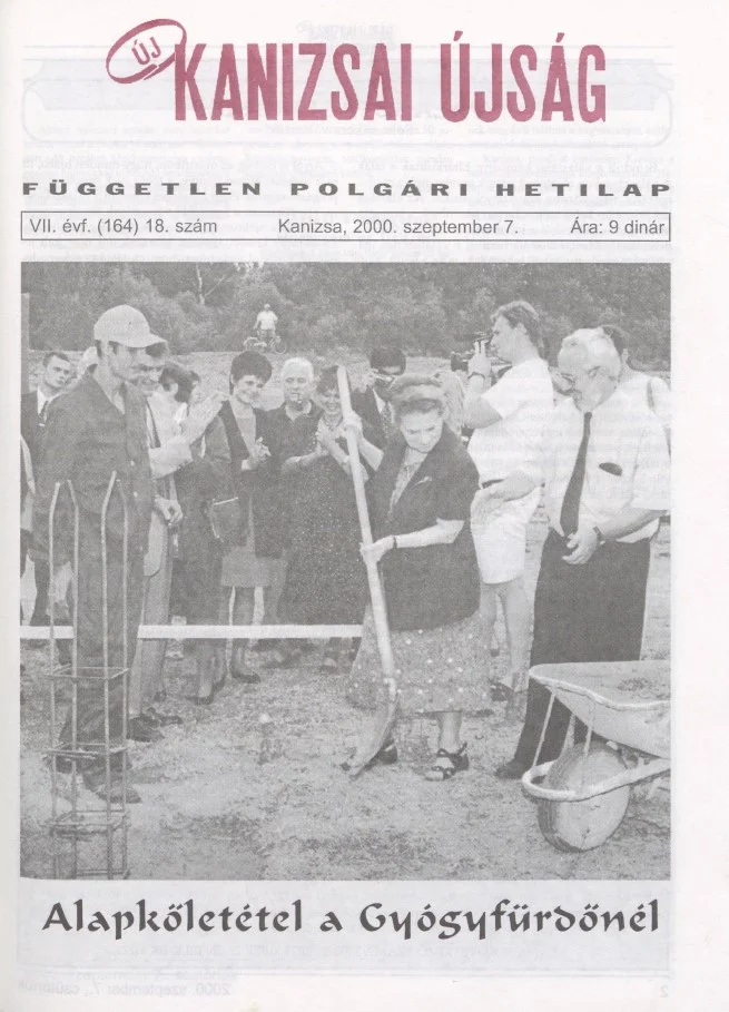 Új Kanizsai Újság, 7. évf. 2000. szeptember 7. 18. sz.