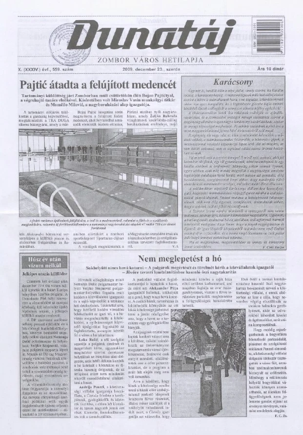 Dunatáj, 11. évf. 2009. december 23. 559. sz.