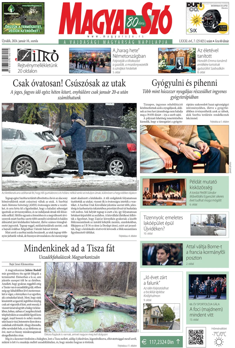 Magyar Szó, 81. évf. 2024. január 10. 7. sz. 1–16. oldal