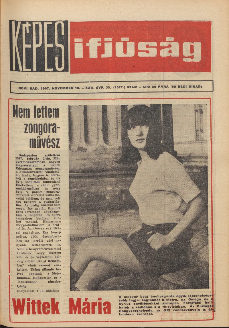 Képes Ifjúság, 23. évf. 1967. november 18. 35. sz. 1–32. oldal