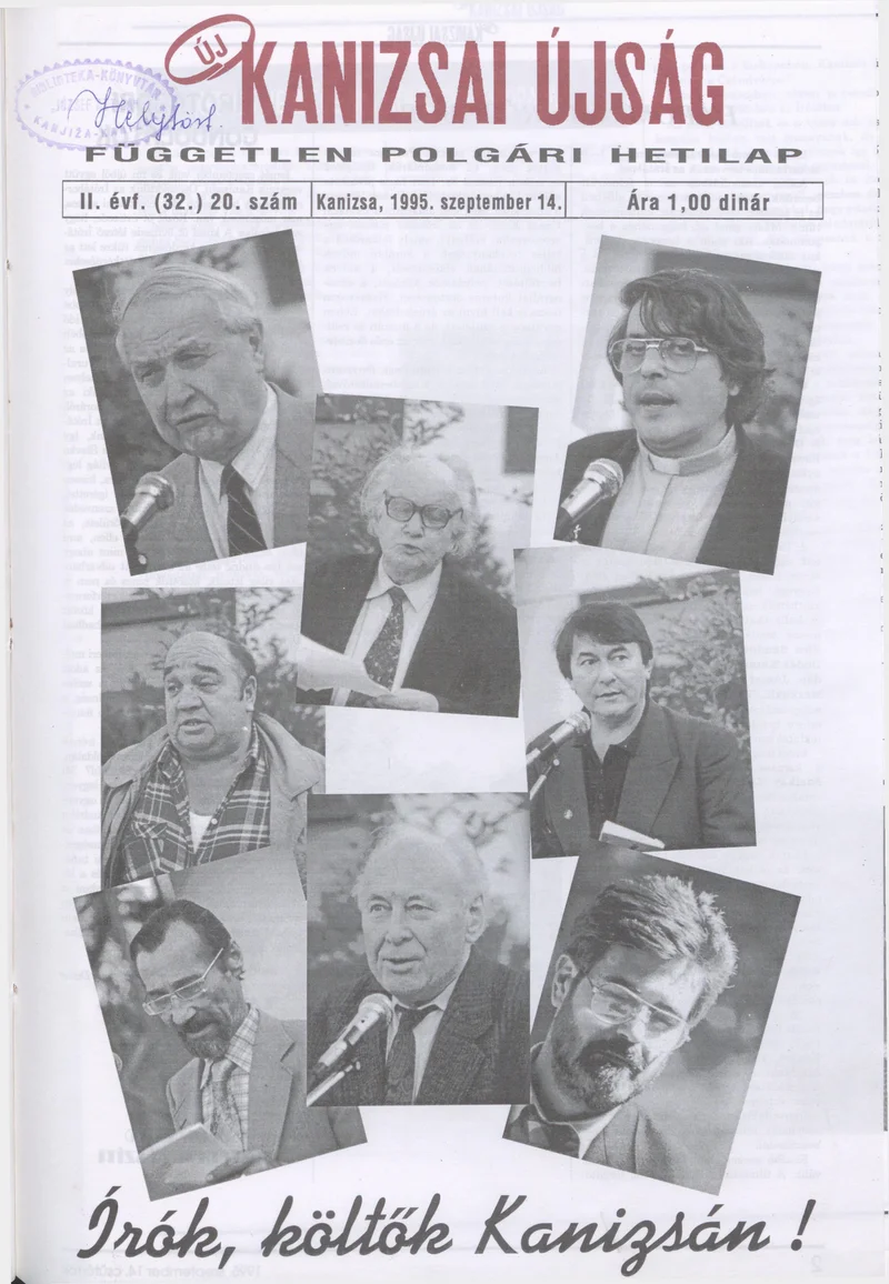 Új Kanizsai Újság, 2. évf. 1995. szeptember 14. 20. sz.