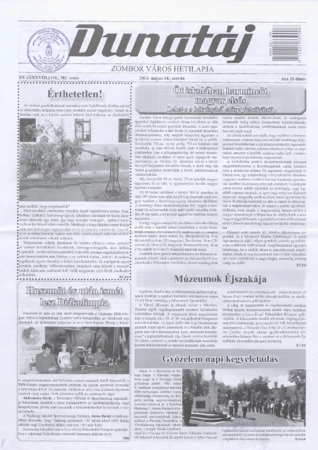 Dunatáj, 16. évf. 2014. május 14. 782. sz.